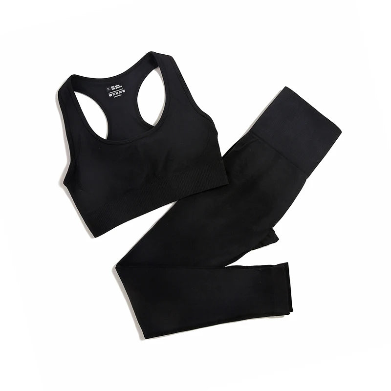 2/3/4pcs Seamless Yoga Set Gym Clothes