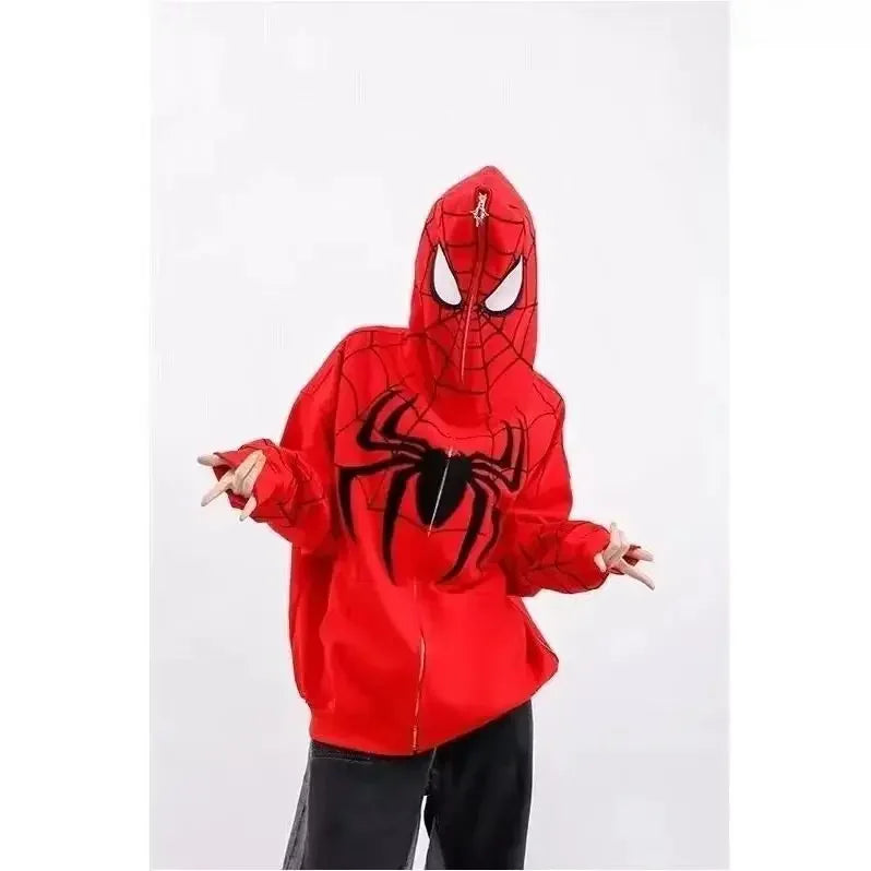 American Style Spiderman Hooded Sweatshirt