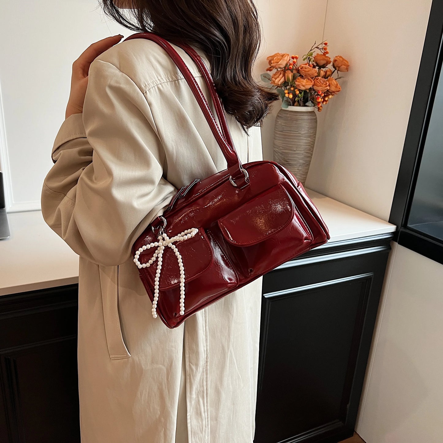 Fashionable Underarm Bow Bag for Women