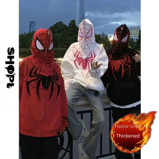 American Style Spiderman Hooded Sweatshirt