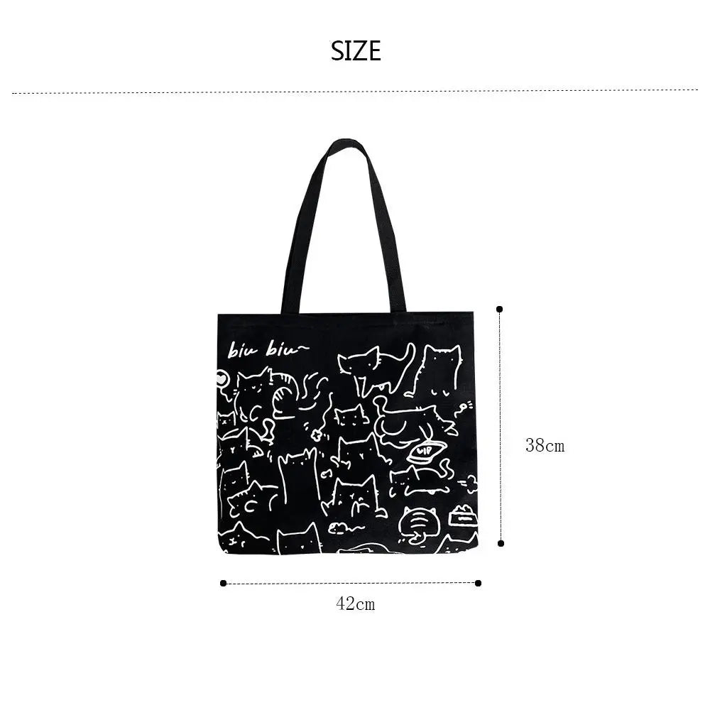 New Lazy Design Print Tote Bag