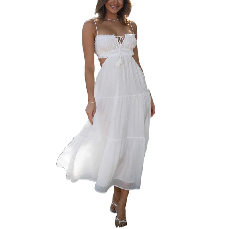 Trendy Casual Beachwear Cover-ups Outfits Long Maxi Dress