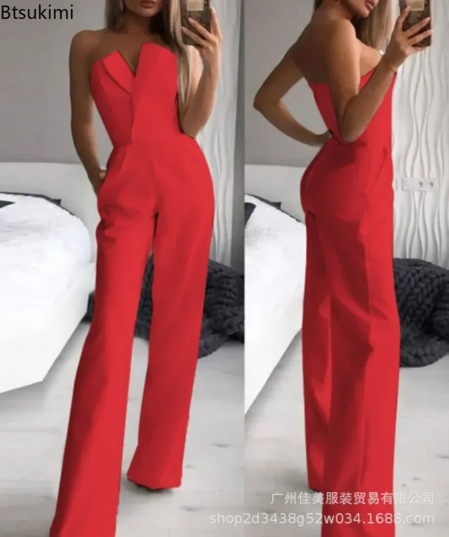 Elegant Off Shoulder Sexy Club Jumpsuit