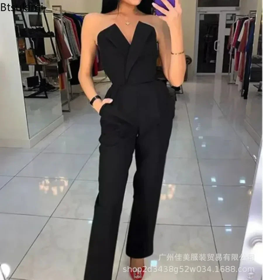 Elegant Off Shoulder Sexy Club Jumpsuit