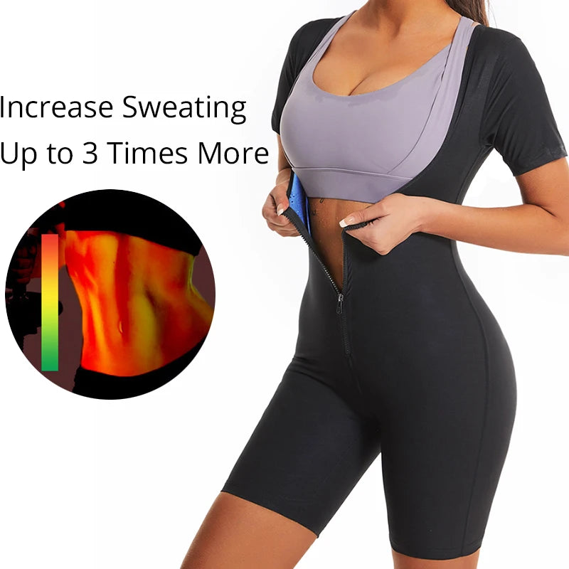 High Compression Bodysuit Girdles Sauna Sweat Suit