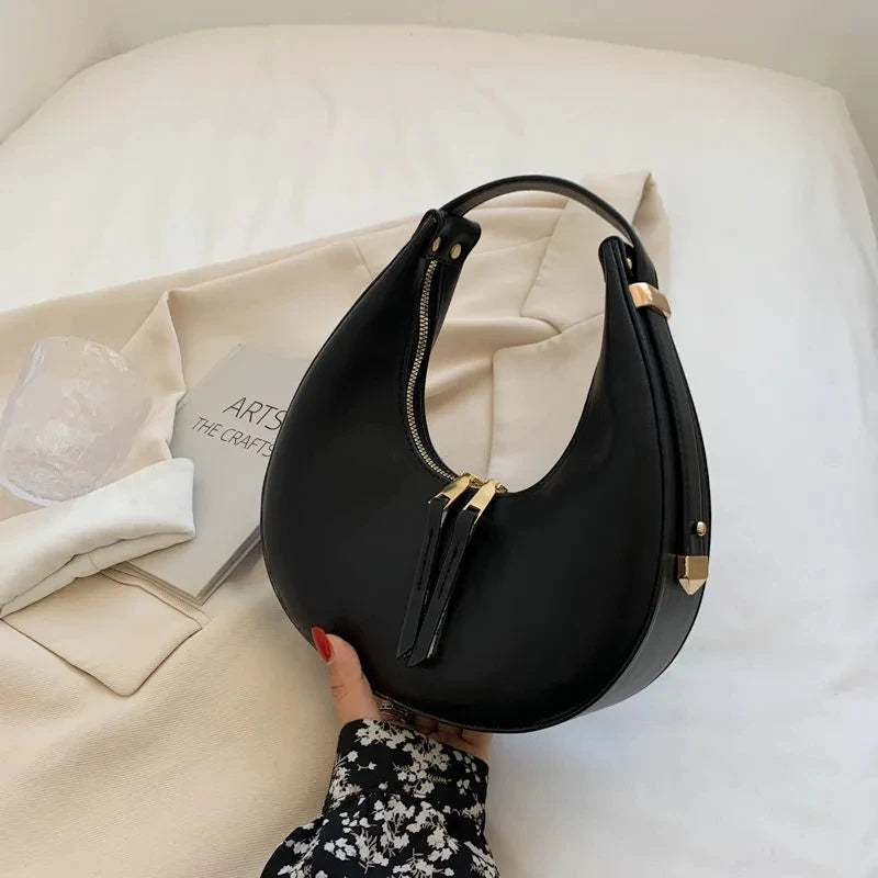 Luxury Half-moon Underarm Bag for Women