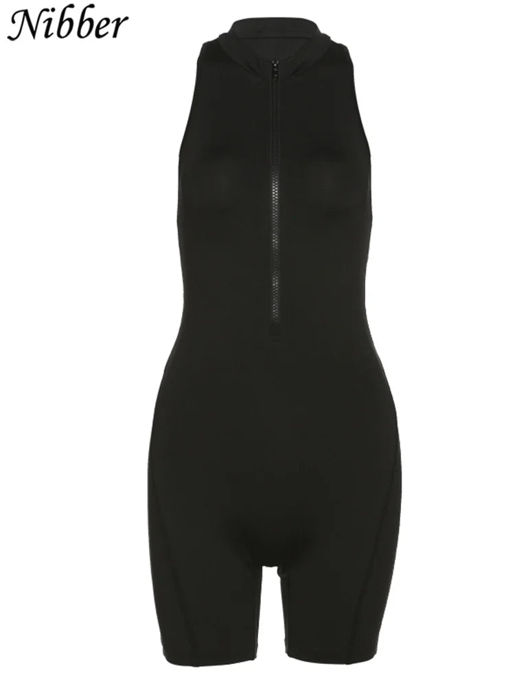 Streetwear Sleeveless Cutout Bodysuit