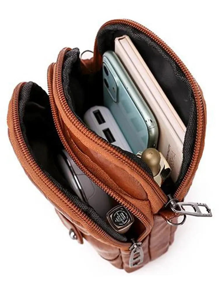 PU Soft Leather Shoulder Bag with Large Capacity