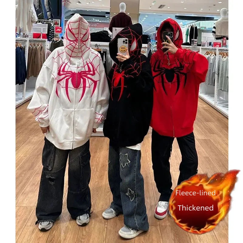 American Style Spiderman Hooded Sweatshirt