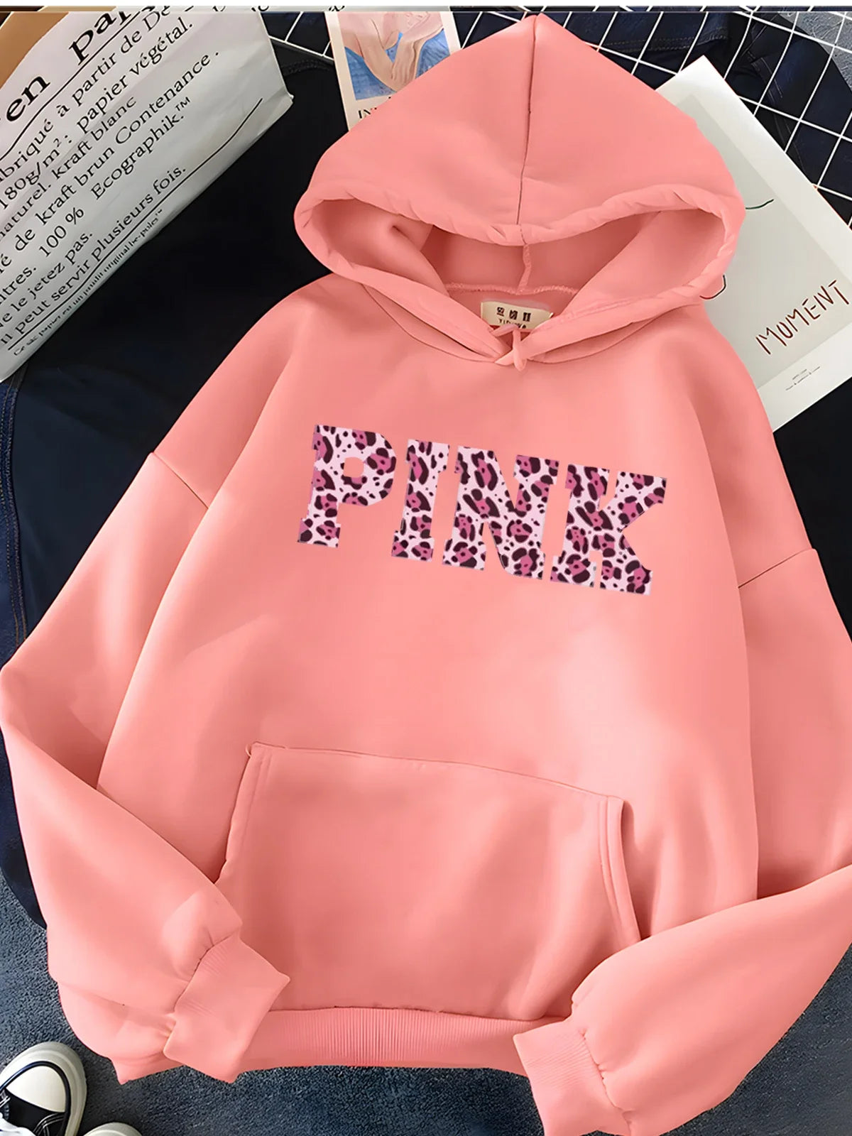Letter Print Hoodie for Women \