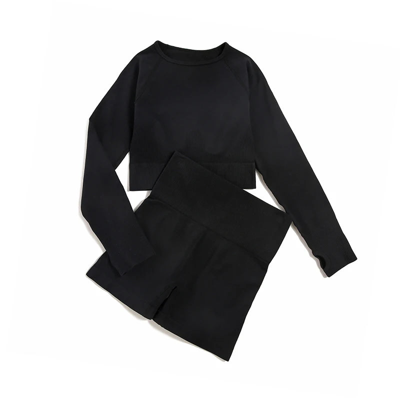 2/3/4pcs Seamless Yoga Set Gym Clothes