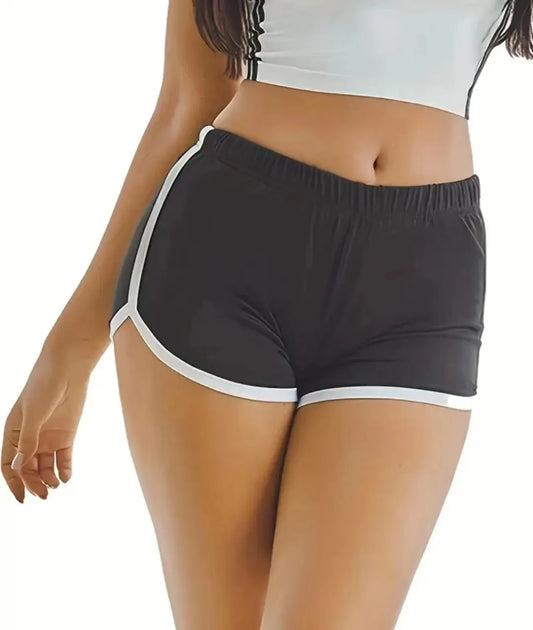 High-Waisted Thin Anti-Walking Three-Point Yoga Hot Pants