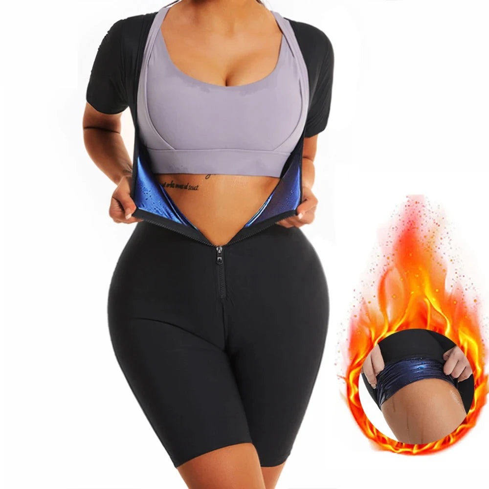High Compression Bodysuit Girdles Sauna Sweat Suit