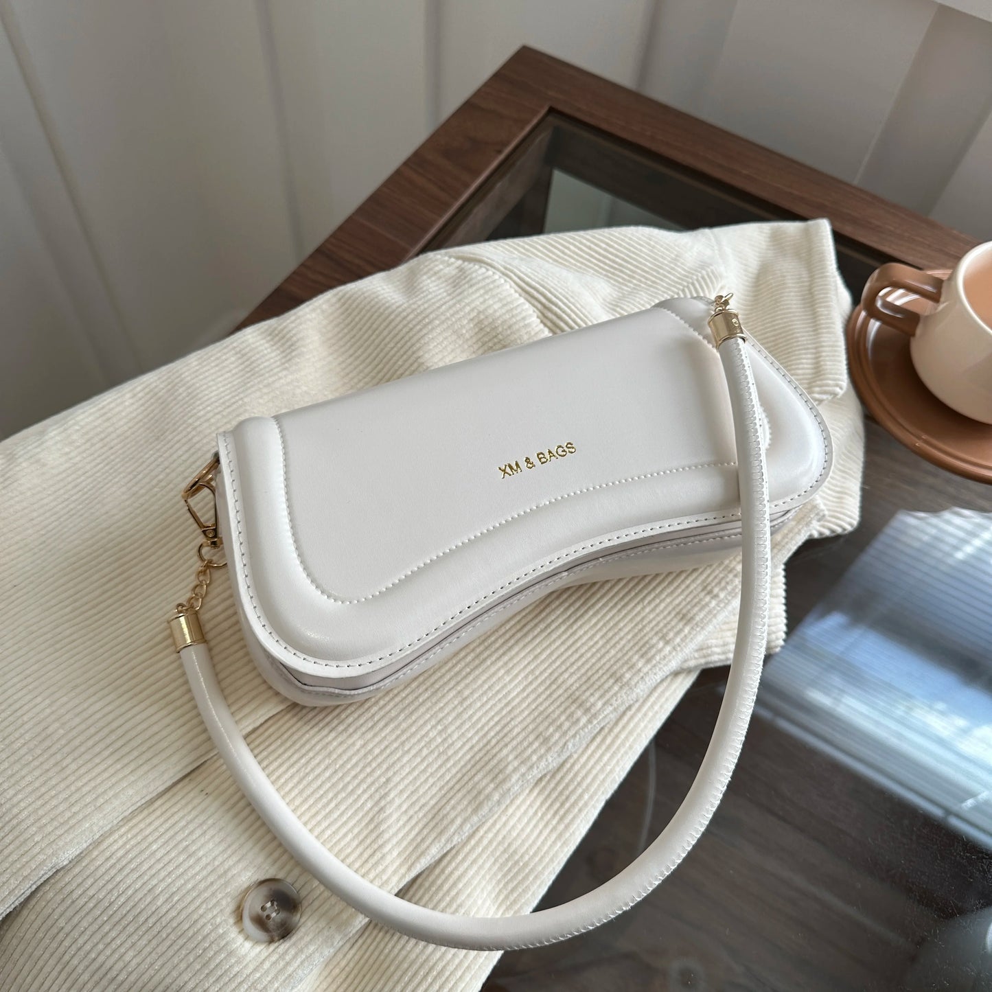 Solid Color Small Top-handle Underarm Bags