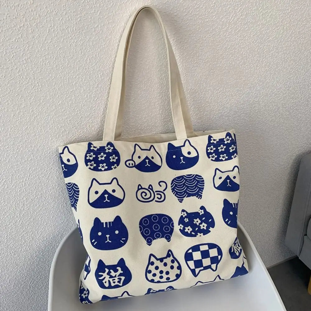 New Lazy Design Print Tote Bag