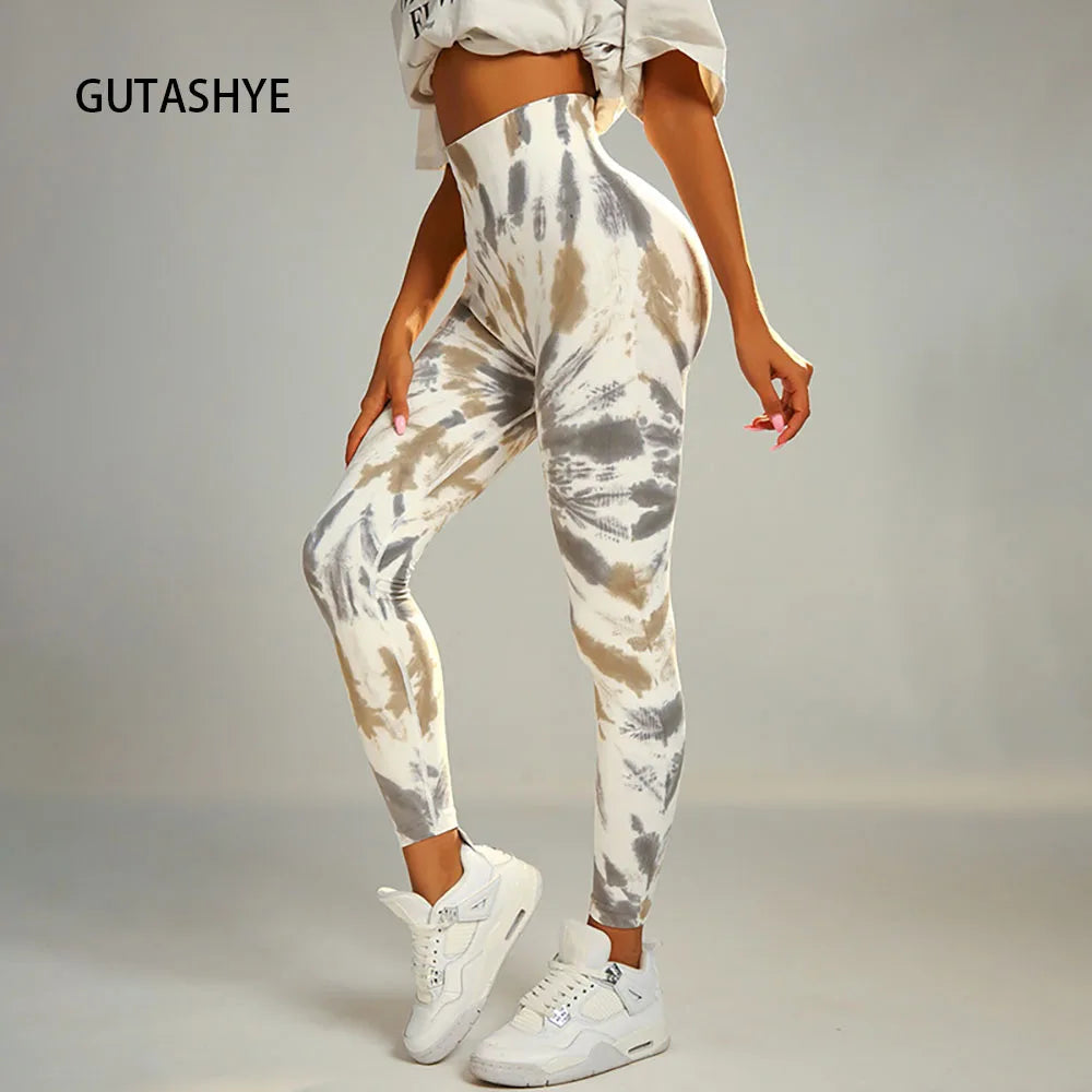 Tie Dye Yoga Pants Gym Leggings