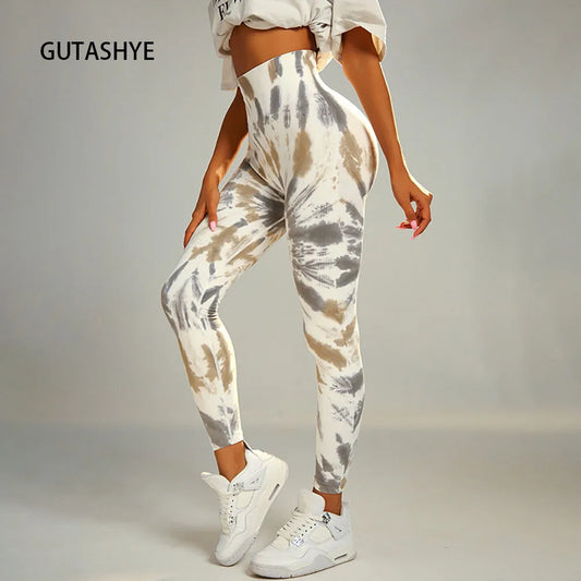 Tie Dye Yoga Pants Gym Leggings