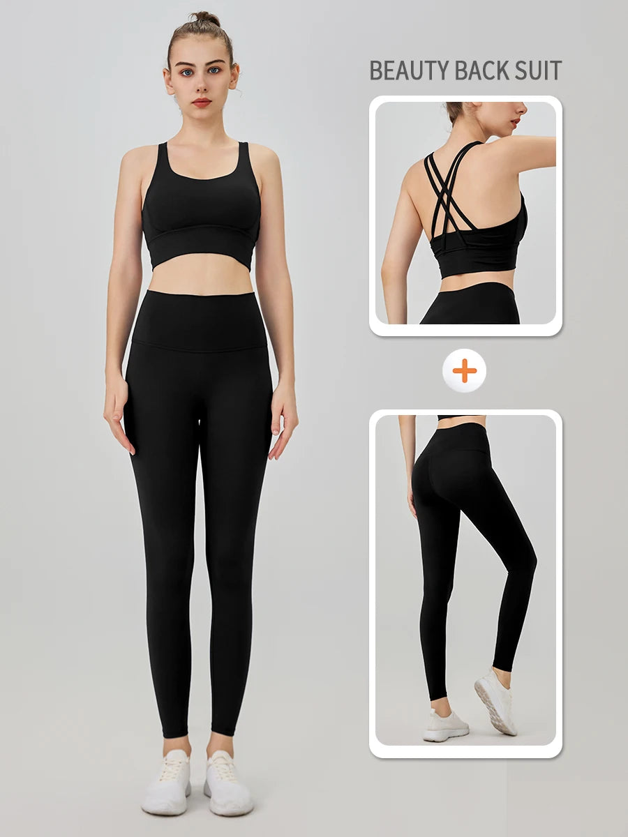 2 Piece Yoga Tracksuit Athletic Wear