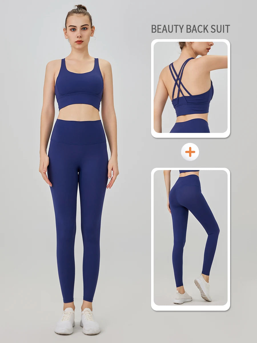 2 Piece Yoga Tracksuit Athletic Wear