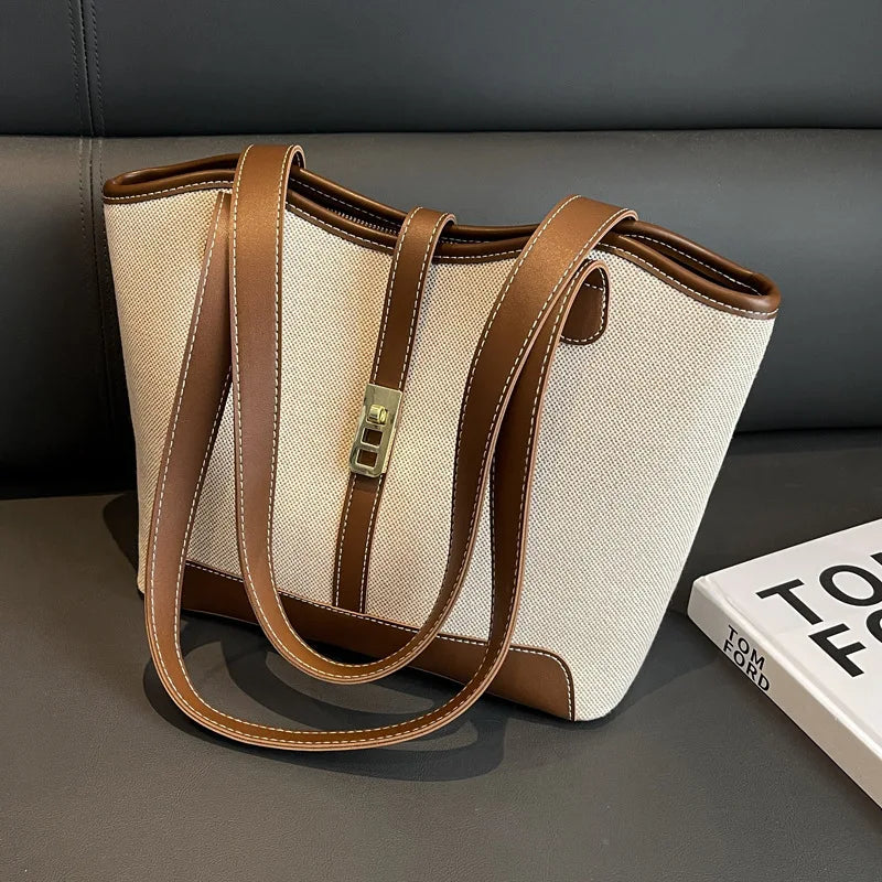 Versatile Crossbody Bucket Bag Large Capacity Tote Bag