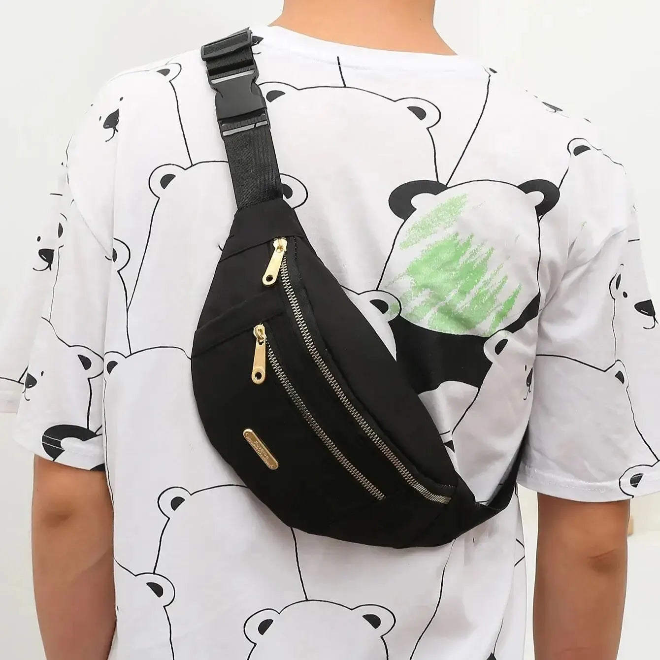 Women Waterproof Waist Bag with Adjustable Strap