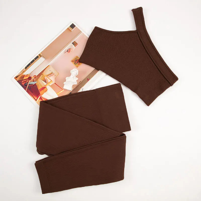 Running Bra without Pad with Workout Leggings