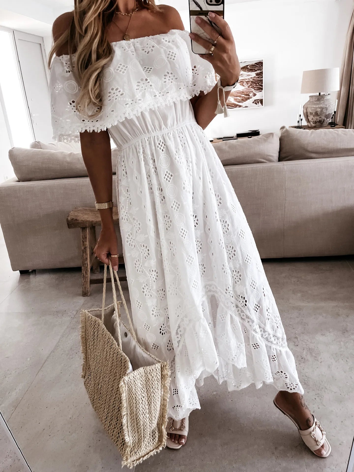 Trendy Casual Beachwear Cover-ups Outfits Long Maxi Dress