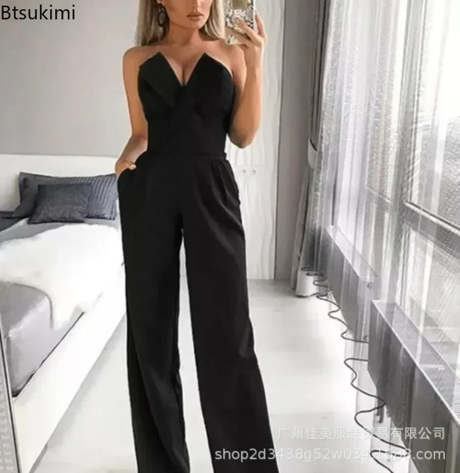 Elegant Off Shoulder Sexy Club Jumpsuit