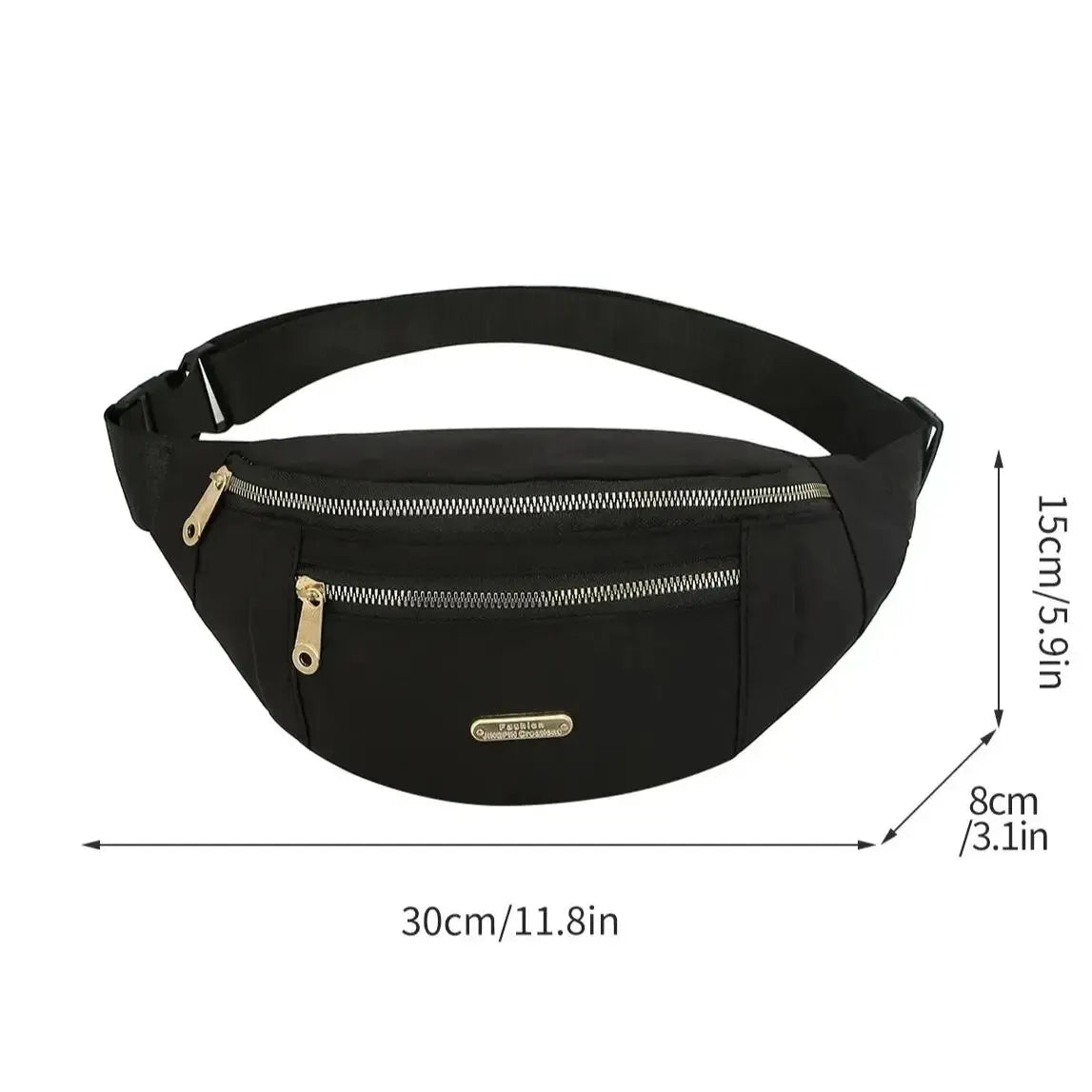 Women Waterproof Waist Bag with Adjustable Strap