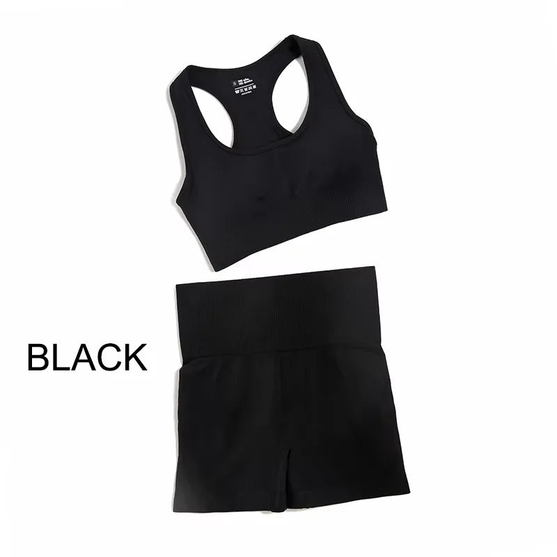 2/3/4pcs Seamless Yoga Set Gym Clothes