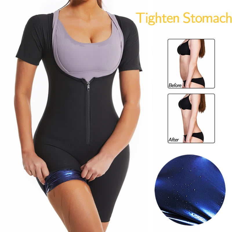 High Compression Bodysuit Girdles Sauna Sweat Suit