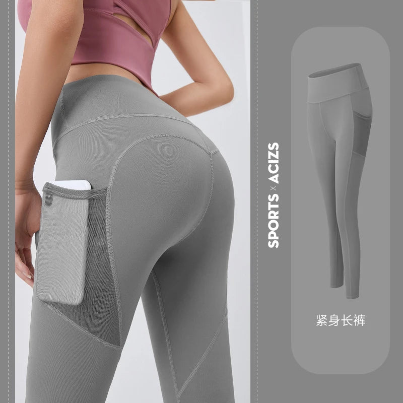 High Waist Quick-Dry Pockets Leggings