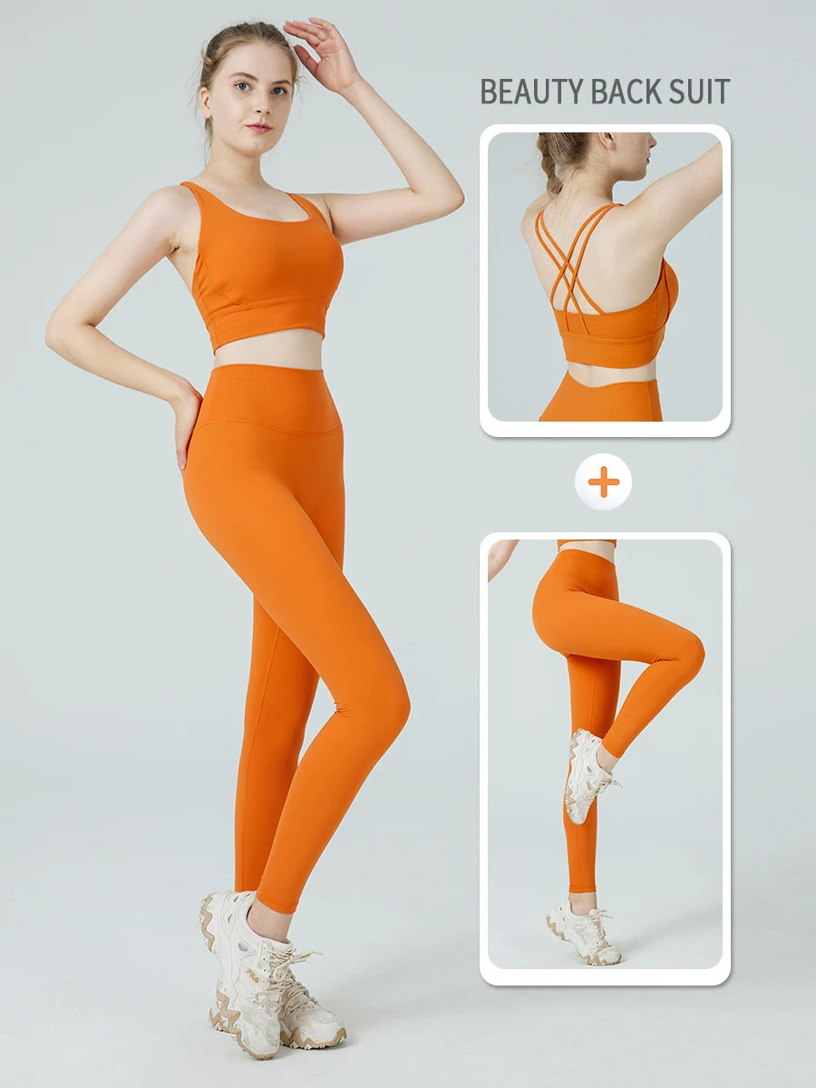 2 Piece Yoga Tracksuit Athletic Wear
