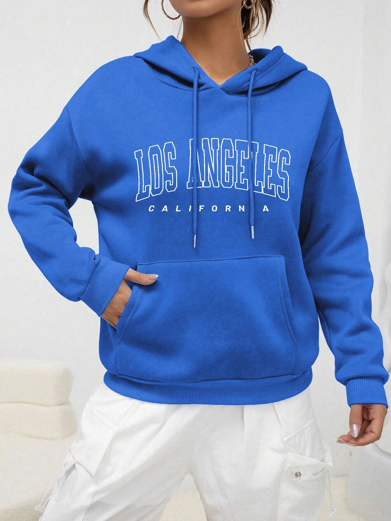 Los Angeles Art Letter Design Women Streetwear