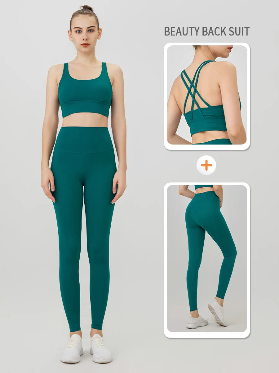 2 Piece Yoga Tracksuit Athletic Wear