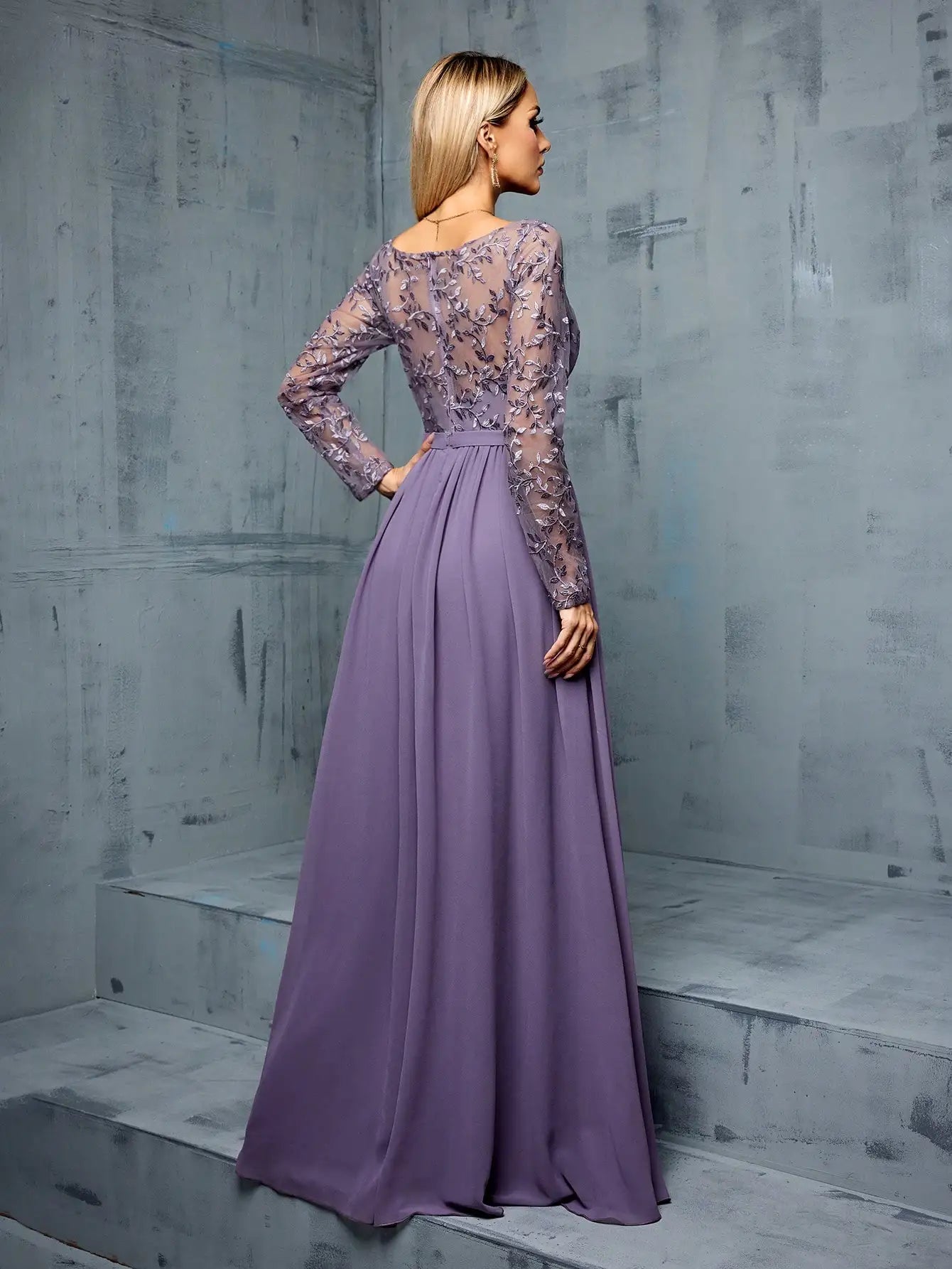 Women's Purple Dinner Dress