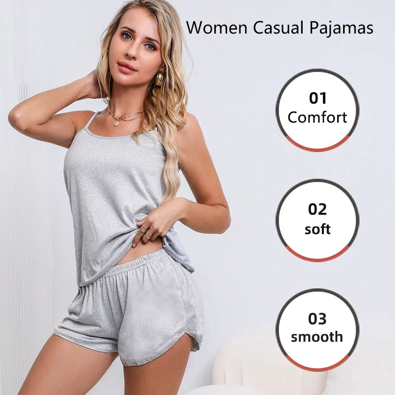 Lace Camisole Shorts Sleepwear