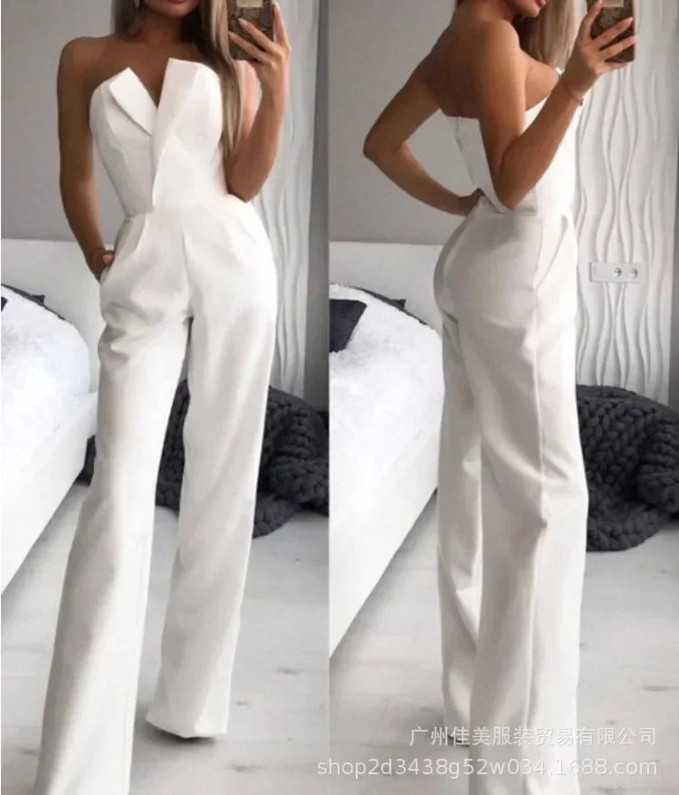 Elegant Off Shoulder Sexy Club Jumpsuit